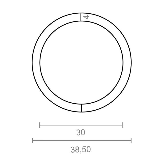 Anilla soldada ap14, 4 x 30 mm, zincado, blister 4 unidades 1