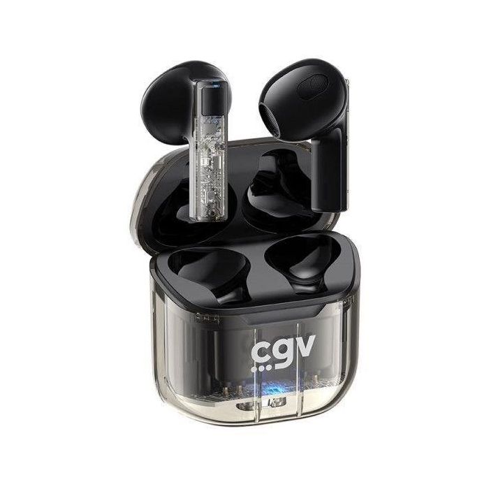 Auriculares inalámbricos Bluetooth - CGV - URBAN GHOST (Negro) - Batería de 30h - Control táctil - TWS Auriculares inalámbricos Bluetooth - CGV - URBAN GHOST (Negro) - Batería de 30h - Control táctil - TWS