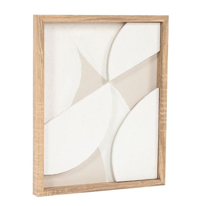 Cuadro Scandi DKD Home Decor Blanco Natural 3.8 x 50 x 40 cm (2 Unidades) 4 Cuadro Scandi DKD Home Decor Blanco Natural 3.8 x 50 x 40 cm (2 Unidades) 4