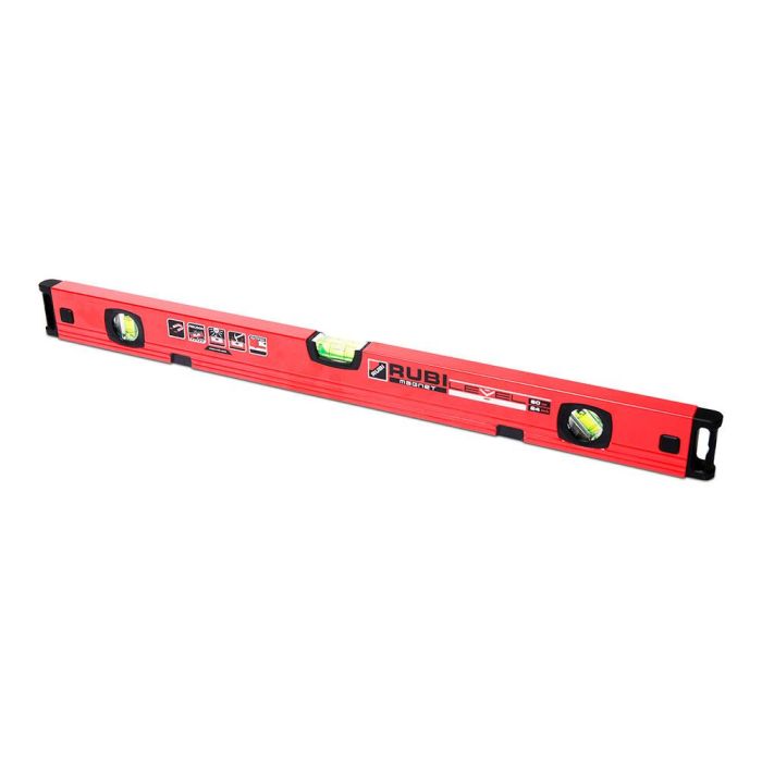 Rubi Rubilevel magnet 60cm r76930 - Nivel magnético en aluminio con resistencia a impactos y UV, niveles horizontal, vertical y 45° 0 Rubi Rubilevel magnet 60cm r76930 - Nivel magnético en aluminio con resistencia a impactos y UV, niveles horizontal, vertical y 45° 0