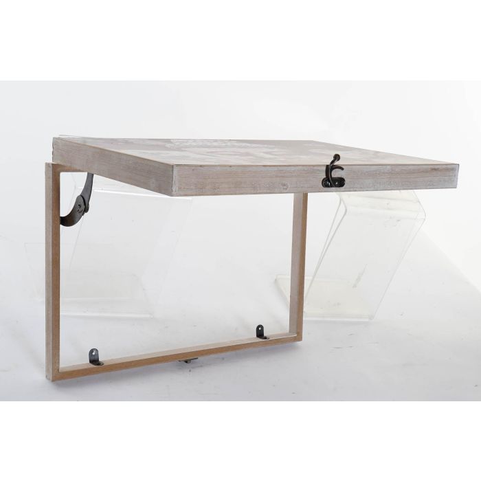 DKD Home Decor Tapa Contador Oriental Gris Buda Mdf 46.5 x 6 x 31 cm (2 Unidades) 3