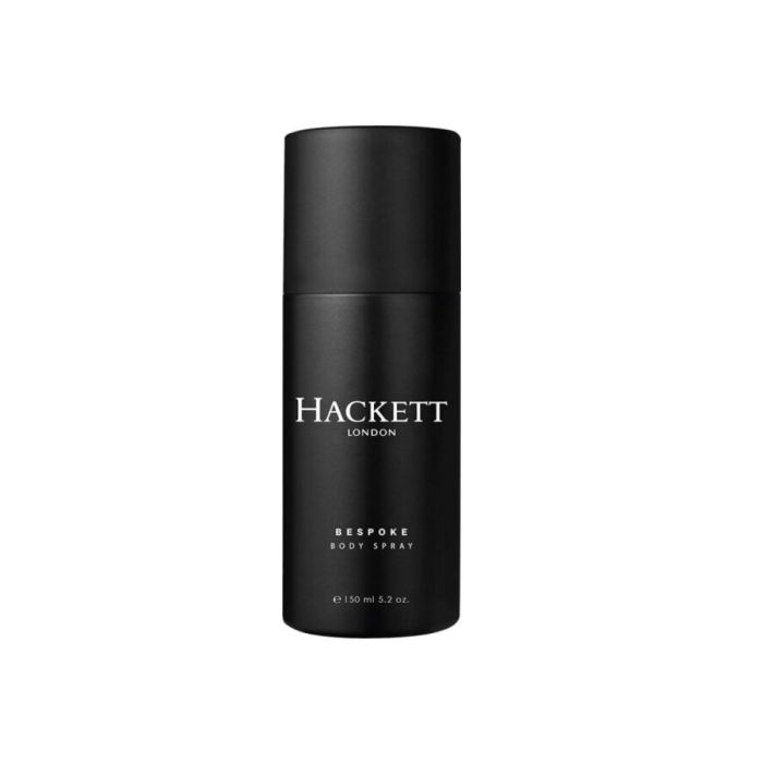 Hackett London BESPOKE Body Spray para Hombre. Fragancia Amaderada con Ron Añejo, Cuero y Tabaco. Confiado y Audaz 150 ml Hackett London BESPOKE Body Spray para Hombre. Fragancia Amaderada con Ron Añejo, Cuero y Tabaco. Confiado y Audaz 150 ml