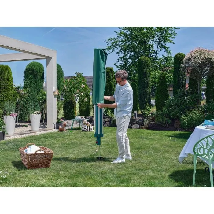 Leifheit Funda Protectora para Secadora de Paraguas 85666 con Cremallera, Impermeable, 30 x 200 cm 2