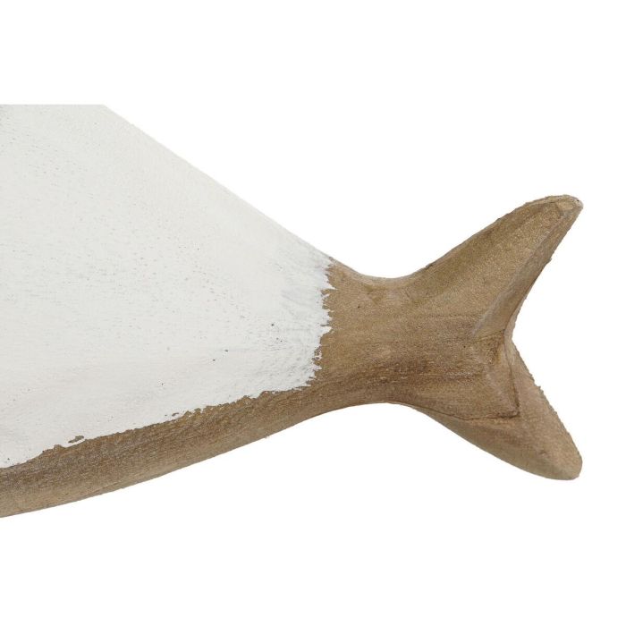 DKD Home Decor Figura Ballena Paulownia Azul Celeste Blanco 23 x 10 x 7.5 cm (2 Unidades)