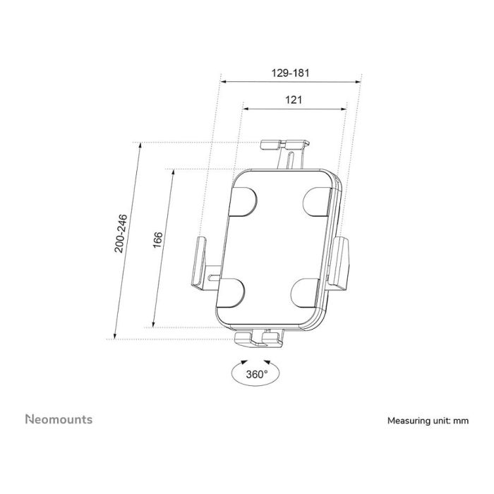 Soporte para Tablet Neomounts WL15-625BL1 Negro
