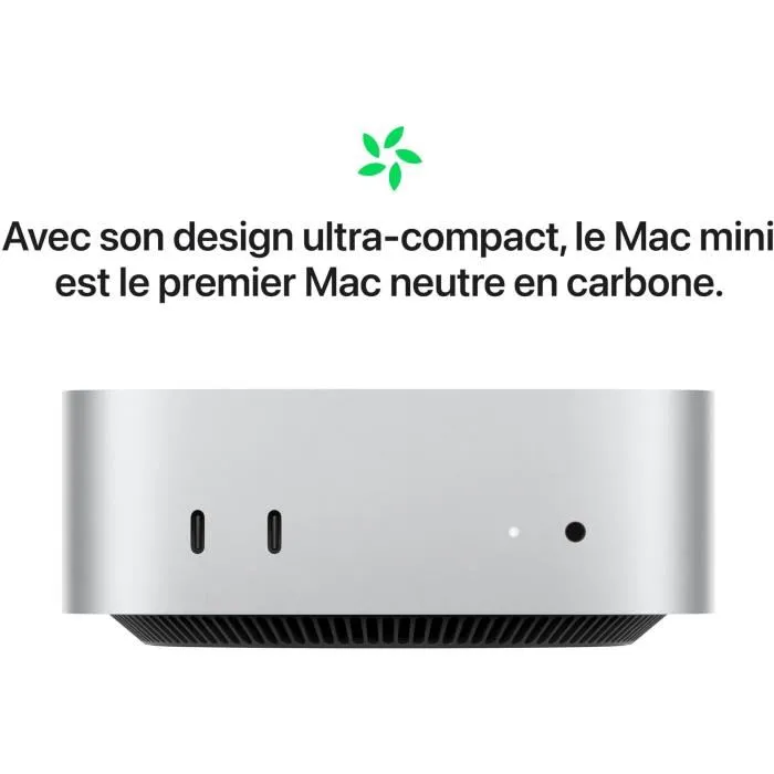 Apple Mac mini (2024) MCYT4FNA Chip Apple M4 24 GB RAM 512 GB SSD Plata CPU 10 núcleos GPU 10 núcleos 4 Apple Mac mini (2024) MCYT4FNA Chip Apple M4 24 GB RAM 512 GB SSD Plata CPU 10 núcleos GPU 10 núcleos 4