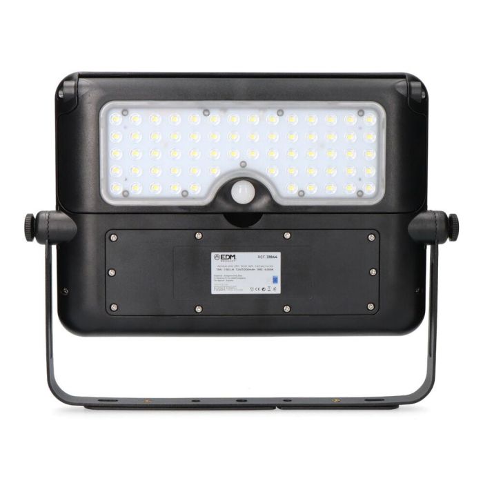 Aplique solar 10 W 1150lm recargable. sensor presencia (2-8m) color negro 27,5x19,6cm edm 13 Aplique solar 10 W 1150lm recargable. sensor presencia (2-8m) color negro 27,5x19,6cm edm 13