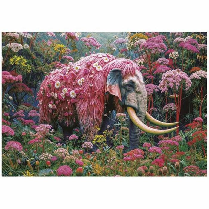 Puzzle 1000 piezas elefante floral 2 Puzzle 1000 piezas elefante floral 2