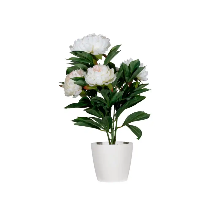 Paperflow Flor Artificial Peonia Blanca 55 cm 2