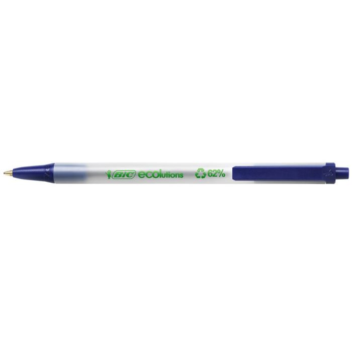 Boligrafo Bic Ecolutions Clic Stic Azul 50 unidades 1