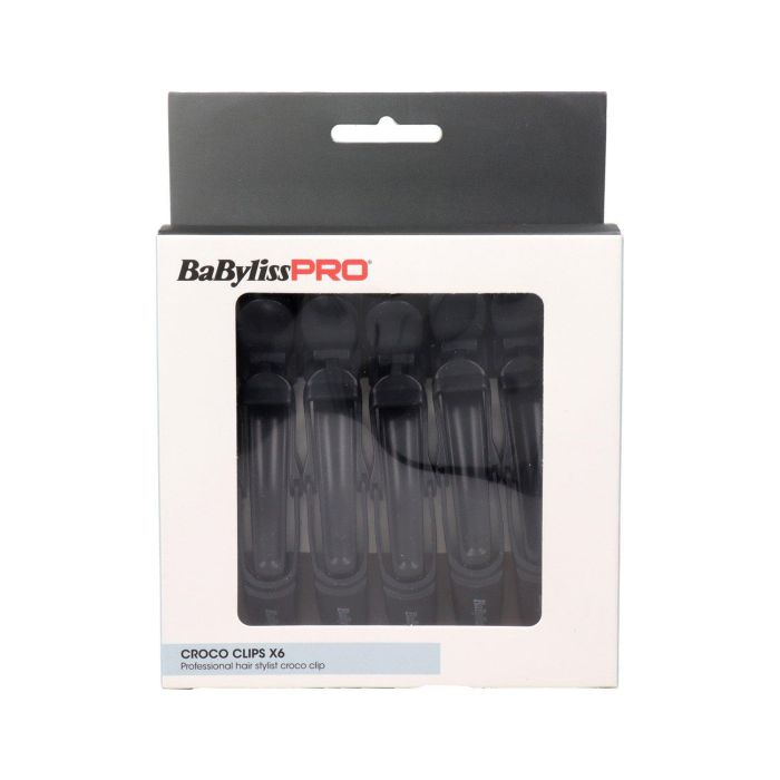 Babyliss Pro Crocodile Clips 6u Pinzas de peluquería profesionales Babyliss Pro Crocodile Clips 6u Pinzas de peluquería profesionales