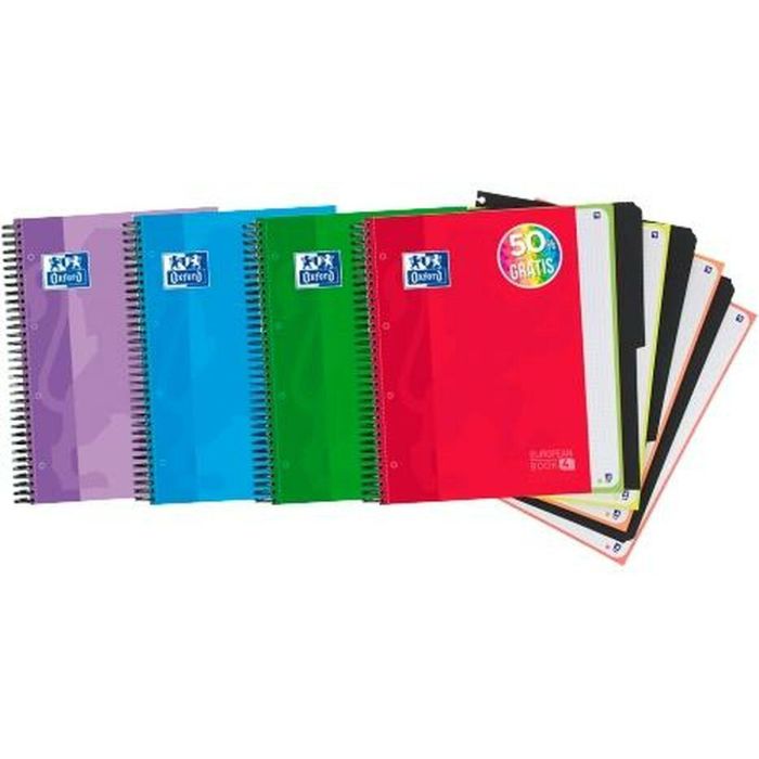 Cuaderno Oxford EUROPEANBOOK 4 A4+ 120 Hojas 5 Piezas (3 Unidades) 1