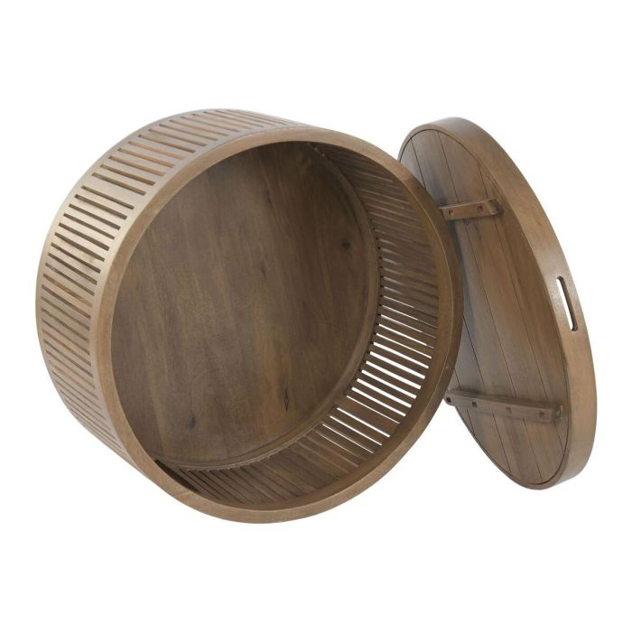 Mesa de Centro Home ESPRIT Marrón 76 x 76 x 46 cm 1