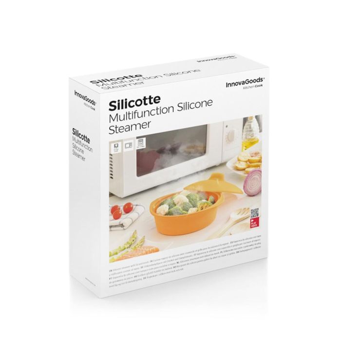 Vaporera de Silicona Multifunción con Recetas Silicotte InnovaGoods 7 Vaporera de Silicona Multifunción con Recetas Silicotte InnovaGoods 7