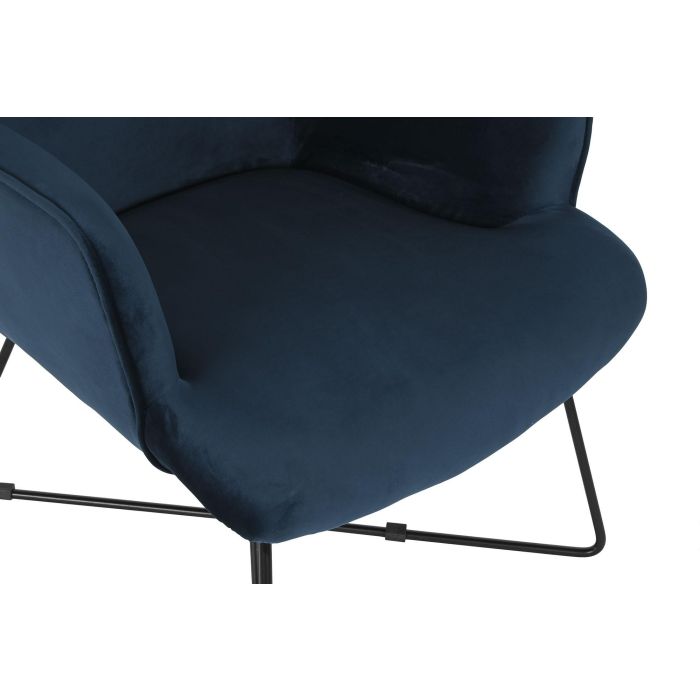 Butaca DKD Home Decor Azul Negro Metal 68 x 76 x 90 cm 1 Butaca DKD Home Decor Azul Negro Metal 68 x 76 x 90 cm 1
