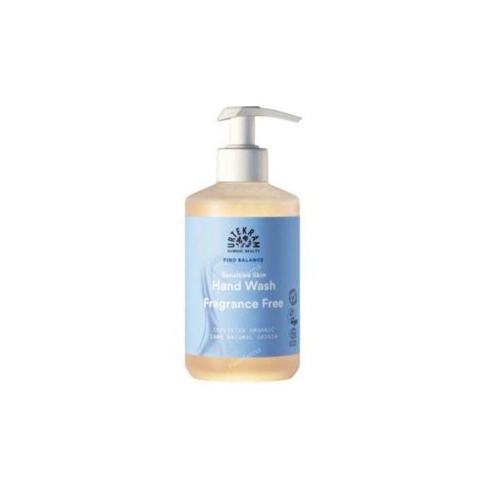 URTEKRAM Jabón de Manos Fragance Free con Dispensador 300ml – Orgánico, Vegano, EcoCert Cosmos