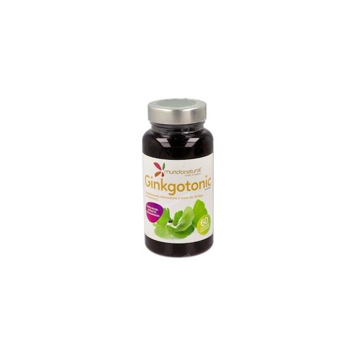 MUNDONATURAL Ginkgotonic 420mg 60 Cápsulas - Ginkgo Biloba y Vitamina C para la Circulación Periférica