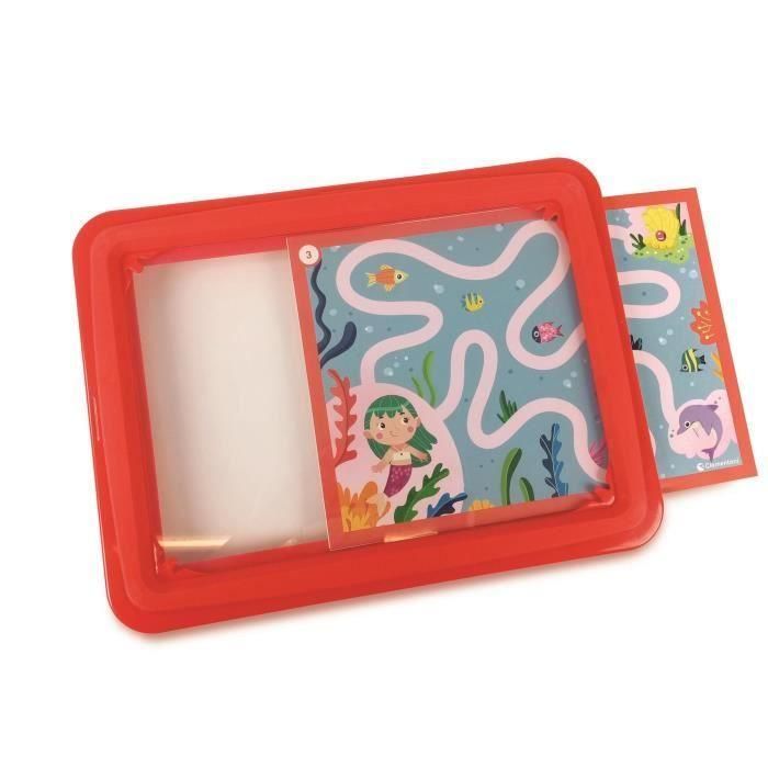 Clementoni 52673 Mi Taller de Escritura - Juego Educativo Infantil: Aprende Alfabeto, Palabras, Lenguaje con Pizarra y Tarjetas Pre-escritura 3