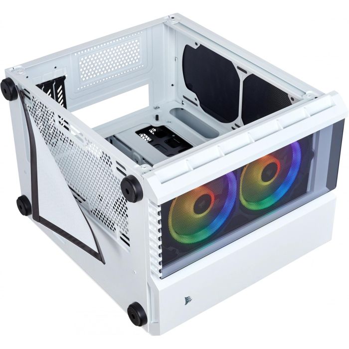 Corsair Torre PC Crystal Series 280X RGB con Ventana de Cristal Templado Blanca 4