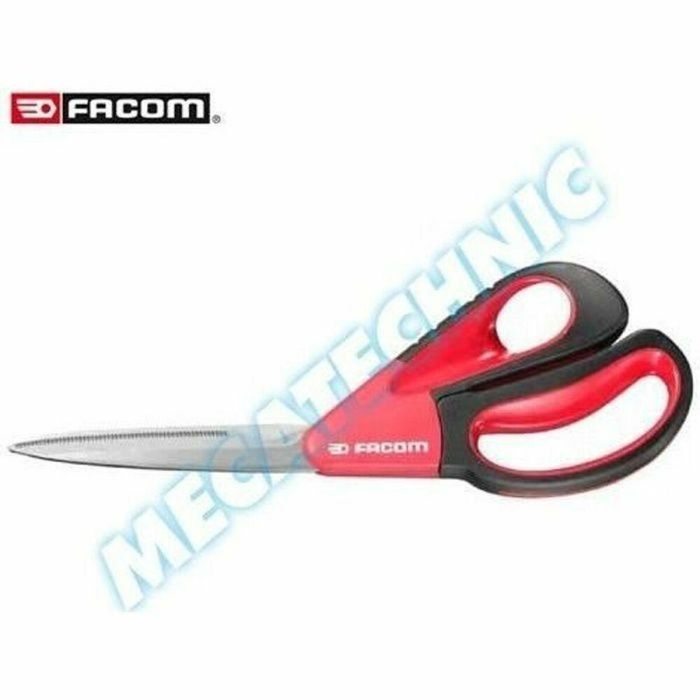 Facom Tijeras Grandes Esfuerzos, Corte Profesional, Mango Antideslizante, Alta Resistencia y Durabilidad