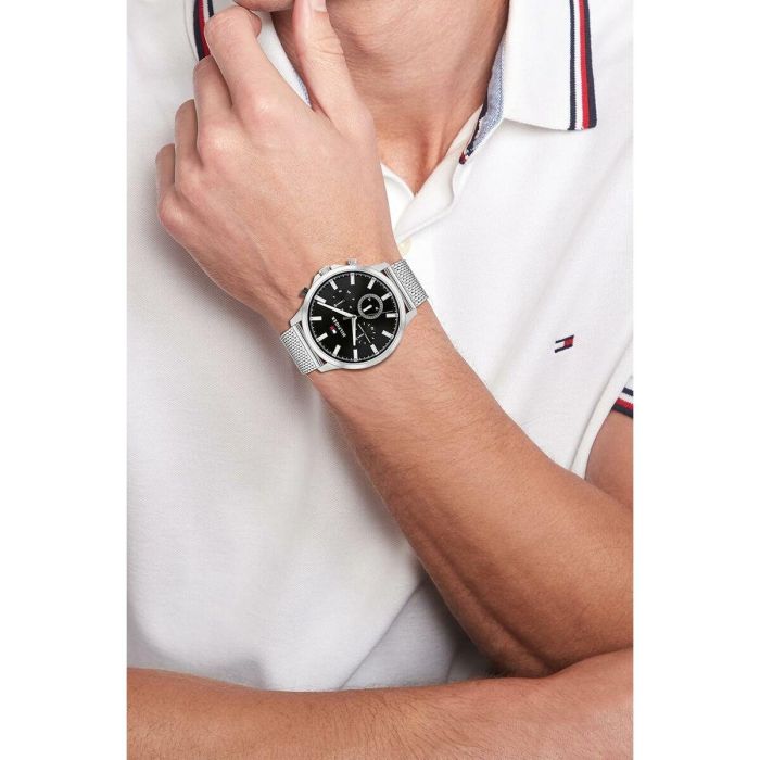 Reloj Hombre Tommy Hilfiger 1710498 Negro Plateado (Ø 44 mm) 3