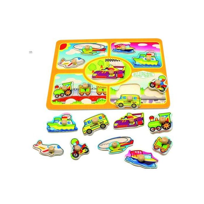 Juego Kluger Ensarte 9 Piezas Vehiculos