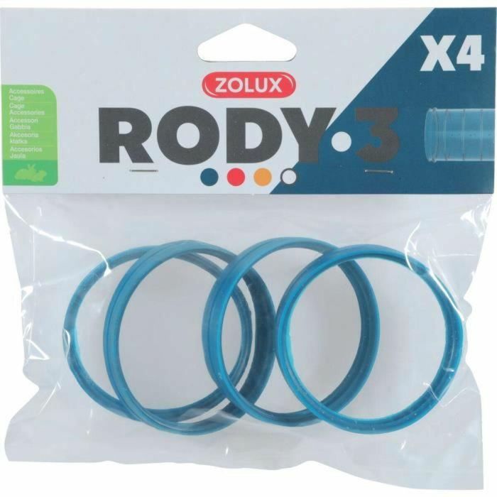 Zolux Conectores para jaulas de roedores Rody3 Roylounge Azul ZOL3336022060331 4 Piezas