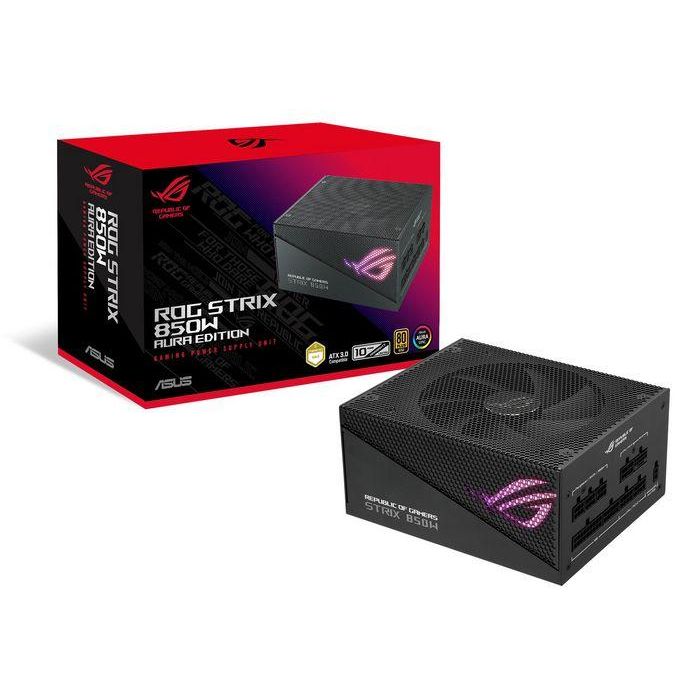 Asus ROG Strix Fuente de Alimentación 850W Gold Aura RGB, 80+ Gold, ATX 3.0, PCIe 5.0 Ready, Ventilador Axial-tech, 0dB 9 Asus ROG Strix Fuente de Alimentación 850W Gold Aura RGB, 80+ Gold, ATX 3.0, PCIe 5.0 Ready, Ventilador Axial-tech, 0dB 9