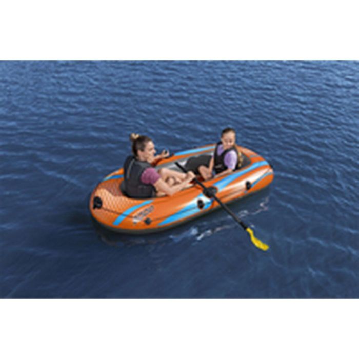 Canoe - Bestway - Kondor Elite  2000 RAFT Set - 196 x 106 cm - 1 adulto+1 niño - 120 kg máximo - 2 paletas Bomba - 2 paletas 9