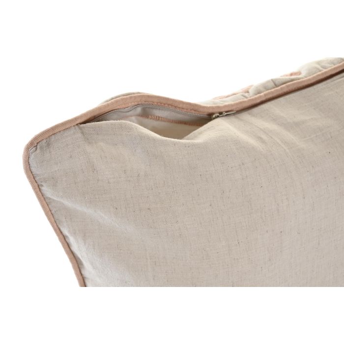 DKD Home Decor Funda de Cojín Cuadrado Decorativo Tradicional Beige Rosa de 50x50 cm, Poliéster con Cierre de Cremallera y Lavado en Seco 3 DKD Home Decor Funda de Cojín Cuadrado Decorativo Tradicional Beige Rosa de 50x50 cm, Poliéster con Cierre de Cremallera y Lavado en Seco 3