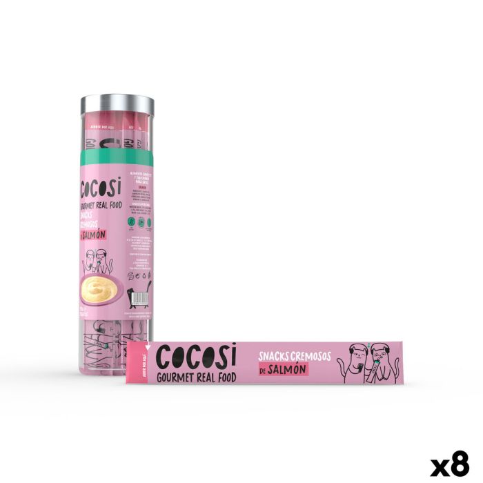 Snacks Cocosi Gourmet Real Food Salmón 10 Piezas (8 Unidades)
