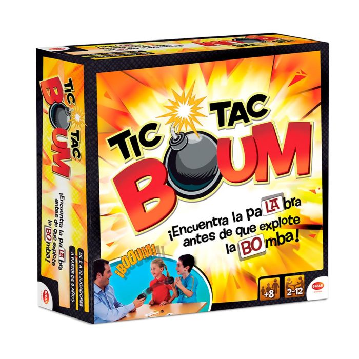 Bizak 64550487 Tic Tac Boum | Divertido Juego de Mesa de Habilidades Lingüísticas con Bomba de Tiempo Real | Edad +8 años Bizak 64550487 Tic Tac Boum | Divertido Juego de Mesa de Habilidades Lingüísticas con Bomba de Tiempo Real | Edad +8 años