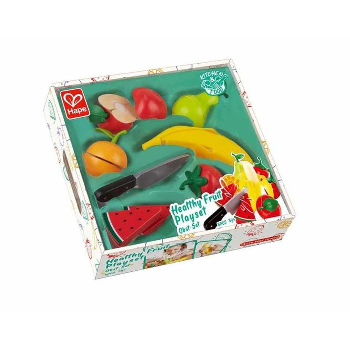 Set de Alimentos de Juguete Hape 9 Piezas Frutas 1