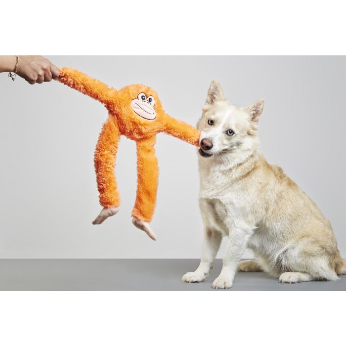 Mini Kika Peluche Para Perros S Mono Naranja 1 Mini Kika Peluche Para Perros S Mono Naranja 1