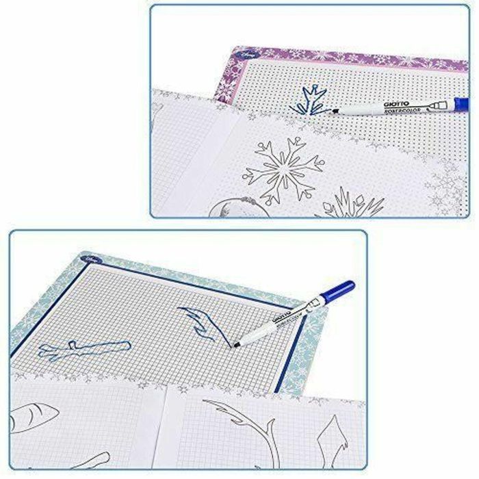 Bloc con Dibujos para Colorear Disney FROZEN Multicolor 2