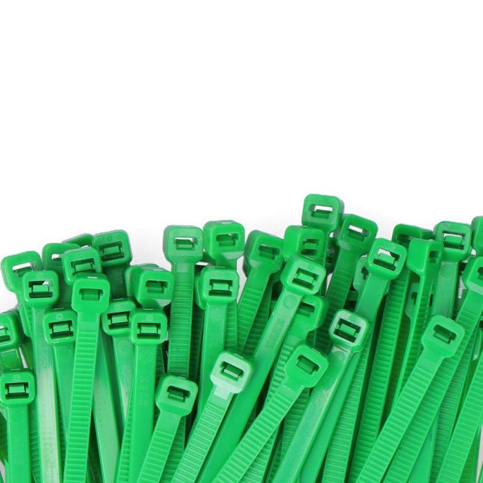 Edm Bridas verdes nylon 4,6 x 200 mm alta calidad - Paquete de 100 unidades 1