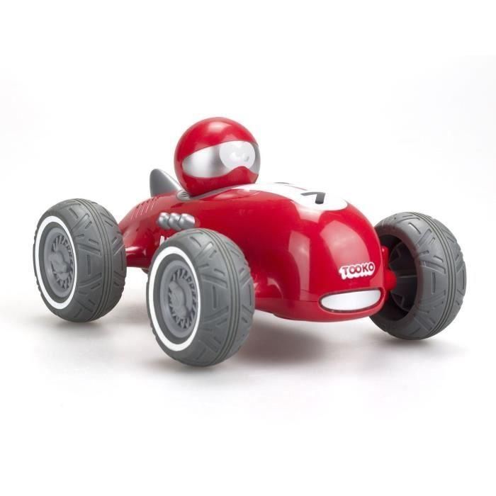 TOOKO - Mi primer coche de carreras teledirigido - Look vintage - A partir de 3 años - Color aleatorio: rojo o amarillo - 13 cm 1 TOOKO - Mi primer coche de carreras teledirigido - Look vintage - A partir de 3 años - Color aleatorio: rojo o amarillo - 13 cm 1