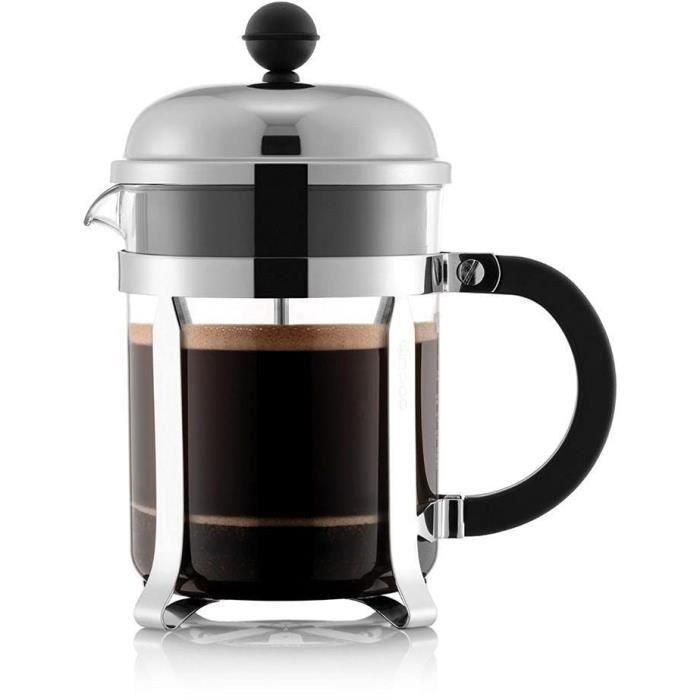 Chambord - cafetera de pistón Bodum, 4 tazas, 0.5 l, acero inoxidable 4 Chambord - cafetera de pistón Bodum, 4 tazas, 0.5 l, acero inoxidable 4