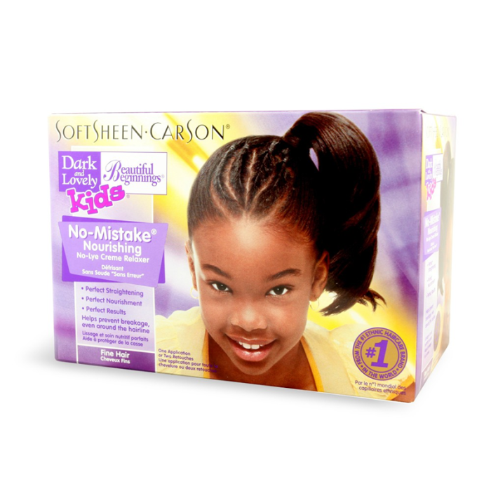 Dark And Lovely Kids Relaxer para Cabello Fino: Tratamiento Nutritivo y Protector del Cuero Cabelludo para Niños de 5+ Años