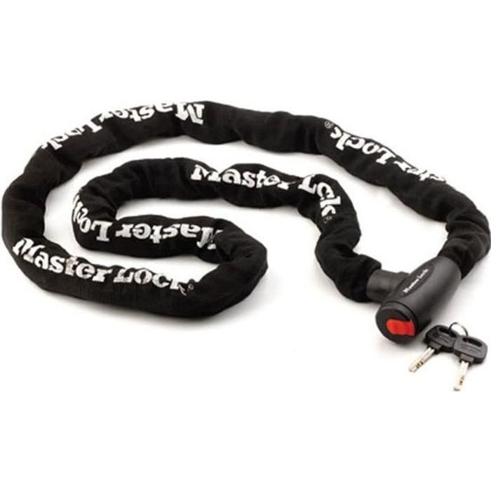 Cadena Antirrobo para Moto MASTER LOCK - Cadena de 2 m - Ideal para Motos y Scooters Cadena Antirrobo para Moto MASTER LOCK - Cadena de 2 m - Ideal para Motos y Scooters