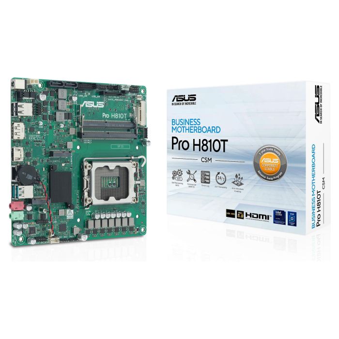 ASUS Placa Base H810T-CSM para Intel Core Ultra Series 2, DDR5-SDRAM, Mini ITX 5