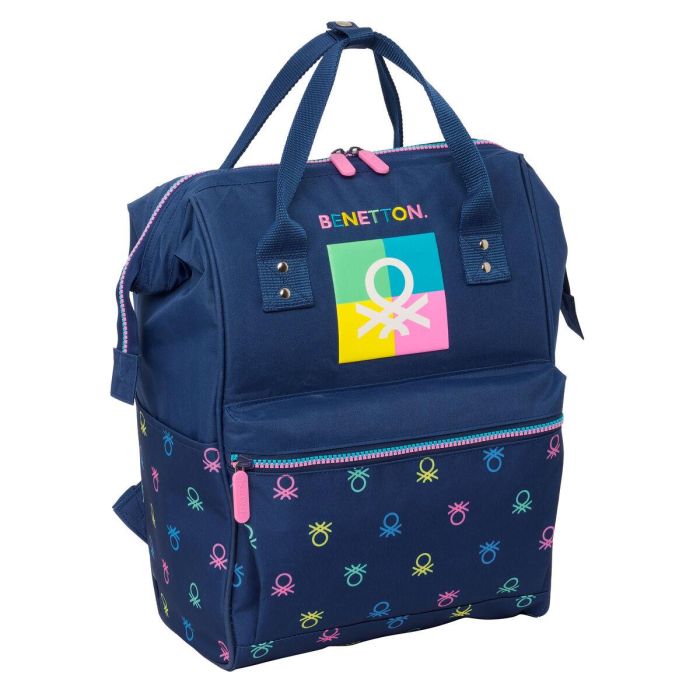 Mochila para Portátil Benetton Cool Azul marino 27 x 40 x 19 cm 0 Mochila para Portátil Benetton Cool Azul marino 27 x 40 x 19 cm 0