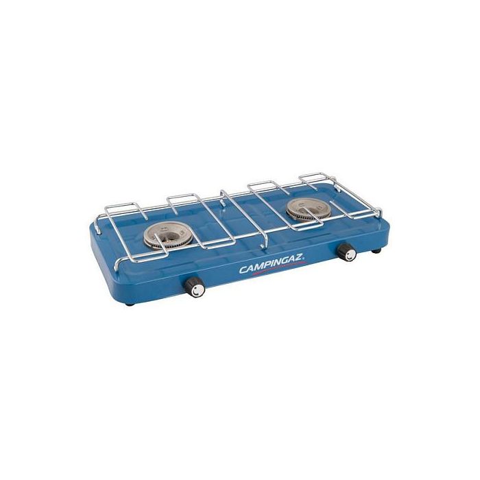 CAMPINGAZ Base Camp - Cocina de Camping de Gas con 2 Zonas, 1.4 kg, Color Azul