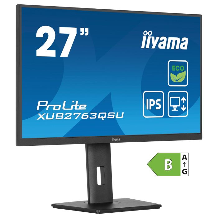 iiyama ProLite XUB2763QSU-B1 Monitor 27" QHD 1440p IPS 100Hz 2ms Negro 0 iiyama ProLite XUB2763QSU-B1 Monitor 27" QHD 1440p IPS 100Hz 2ms Negro 0