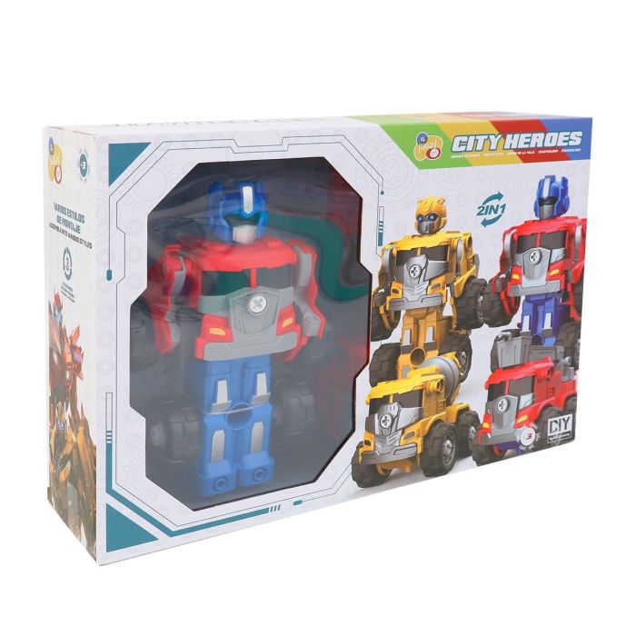 Robot Armable Rojo 3En1 27 Pzas T01026 1