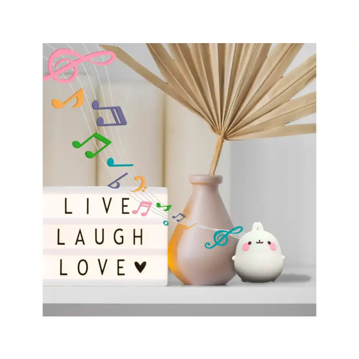 Wondee Altavoz Bluetooth Molang Inalámbrico con Micrófono y Manos Libres, Diseño Encantador para Mujeres y Niñas, Conexión Jack 3.5mm 1