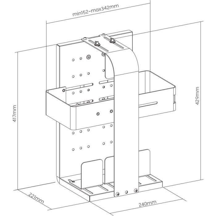 Soporte de consola universal GTR - OPLITE - Negro 3