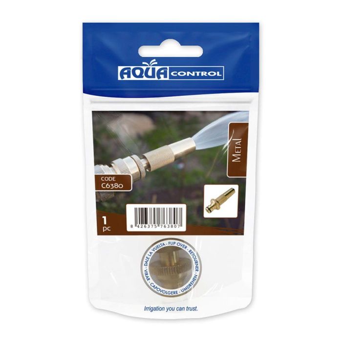 Aqua Control Lanza de Riego Regulable de Latón con Conexión Rápida y Acople 2 Aqua Control Lanza de Riego Regulable de Latón con Conexión Rápida y Acople 2