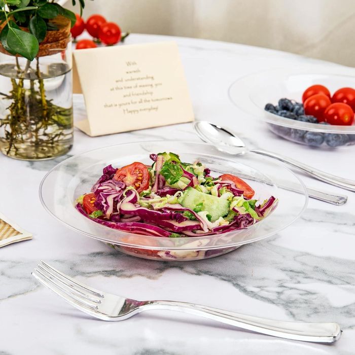 Algon Set 4 Bol Transparente PS 19 cm (24 Unidades)