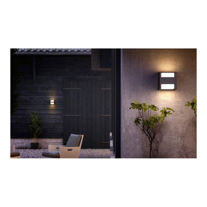 Philips Aplique led modelo arbour 2x4,5W 800lm 4000K, aluminio antracita 2 Philips Aplique led modelo arbour 2x4,5W 800lm 4000K, aluminio antracita 2